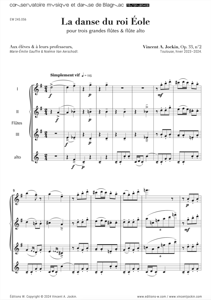 The Dance Of King Aeolus, Op. 33, n° 2